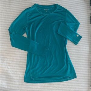 Med Couture Teal Scrub Top